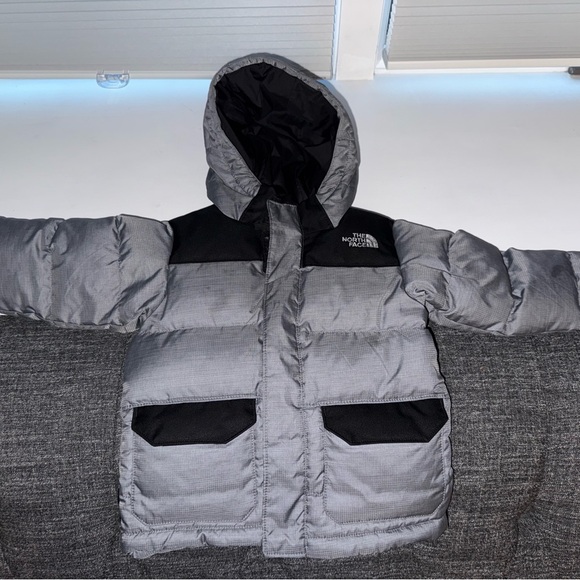 The North Face Gray and Black Hooded Jacket Toddler 3T - Picture 1 of 6